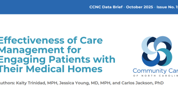 CCNC Data Brief No. 15: Care Management Boosts Engagement with Primary Care Physician