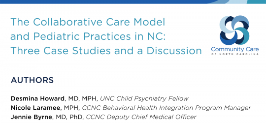 Case study: New model pairs up pediatricians and behavioral health specialty providers to improve patient care and practice revenue