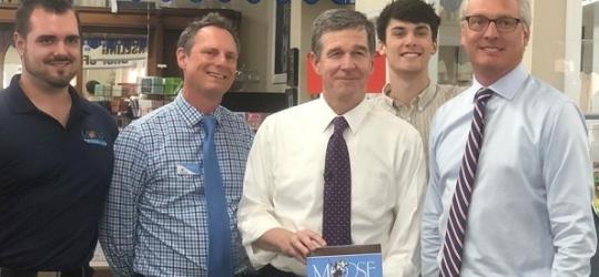 CCNC, CPESN greet Governor Cooper for plaque unveiling in Mount Pleasant, NC 