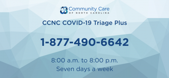 CCNC COVID-19 Triage Plus