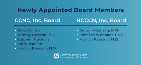 CCNC Announces New Appointments to Board of Directors